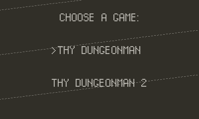 Thy Dungeonman 1 & 2 for Playdate - July 16th, 2023