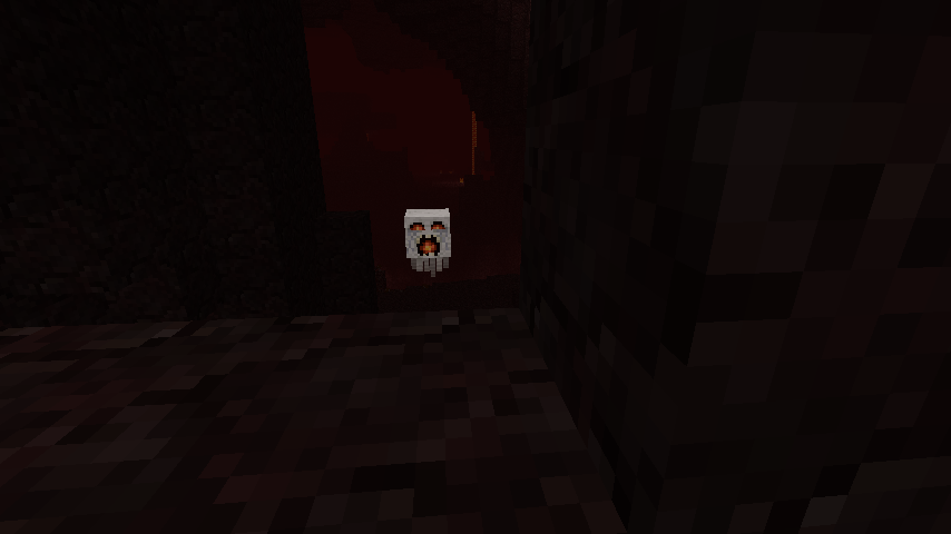 A screenshot of a Ghast in the nether in Minecraft.